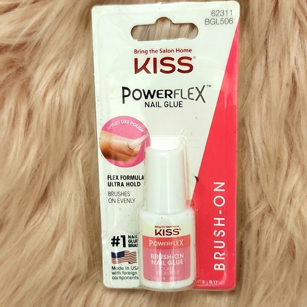 Brand New KISS POWER-FLEX Brush-On Nail Glue
